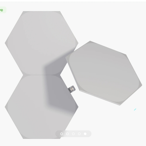Nanoleaf Hexagon light panels - 3 panel  expansion pack - new in the box! - Picture 4 of 6